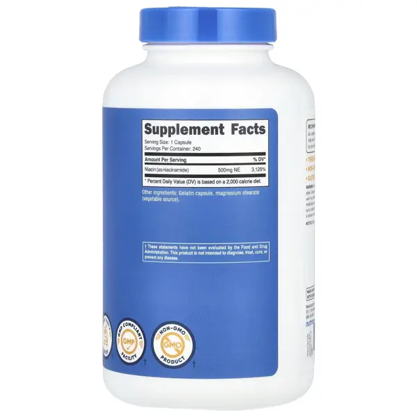 Nutricost Niacinamide Vitamin B3 500 mg Capsules